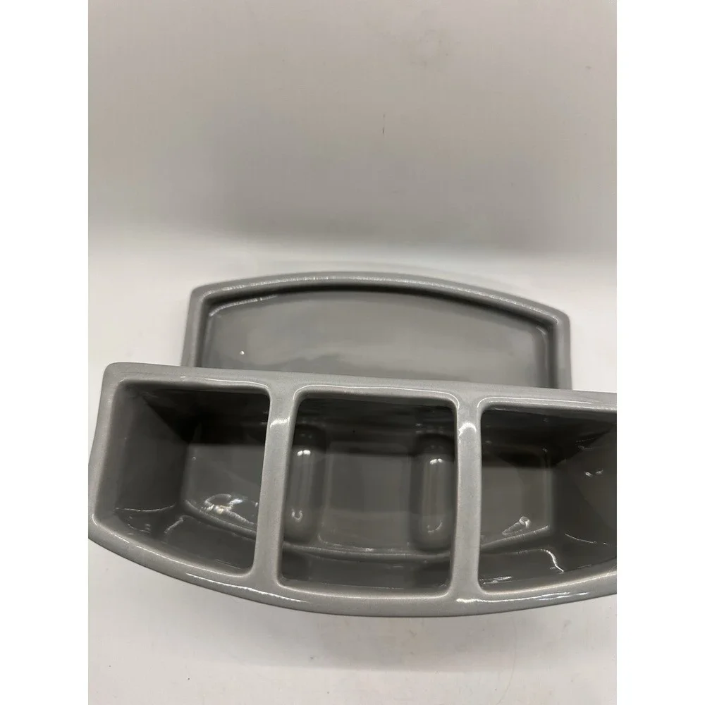 Hotel Vendome Spa Collection Gray Organizer‎ Tray THINGS Ceramic